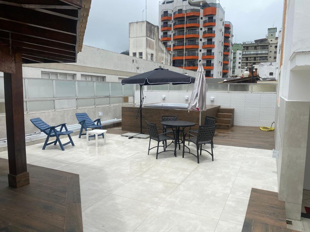 Cobertura Guaruja Apto Com Jacuzzi E Churrasqueira Zewnętrze zdjęcie