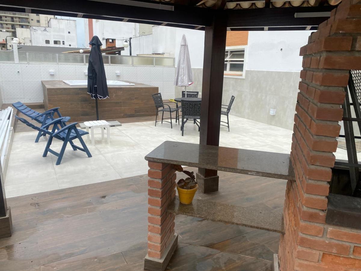 Cobertura Guaruja Apto Com Jacuzzi E Churrasqueira Zewnętrze zdjęcie