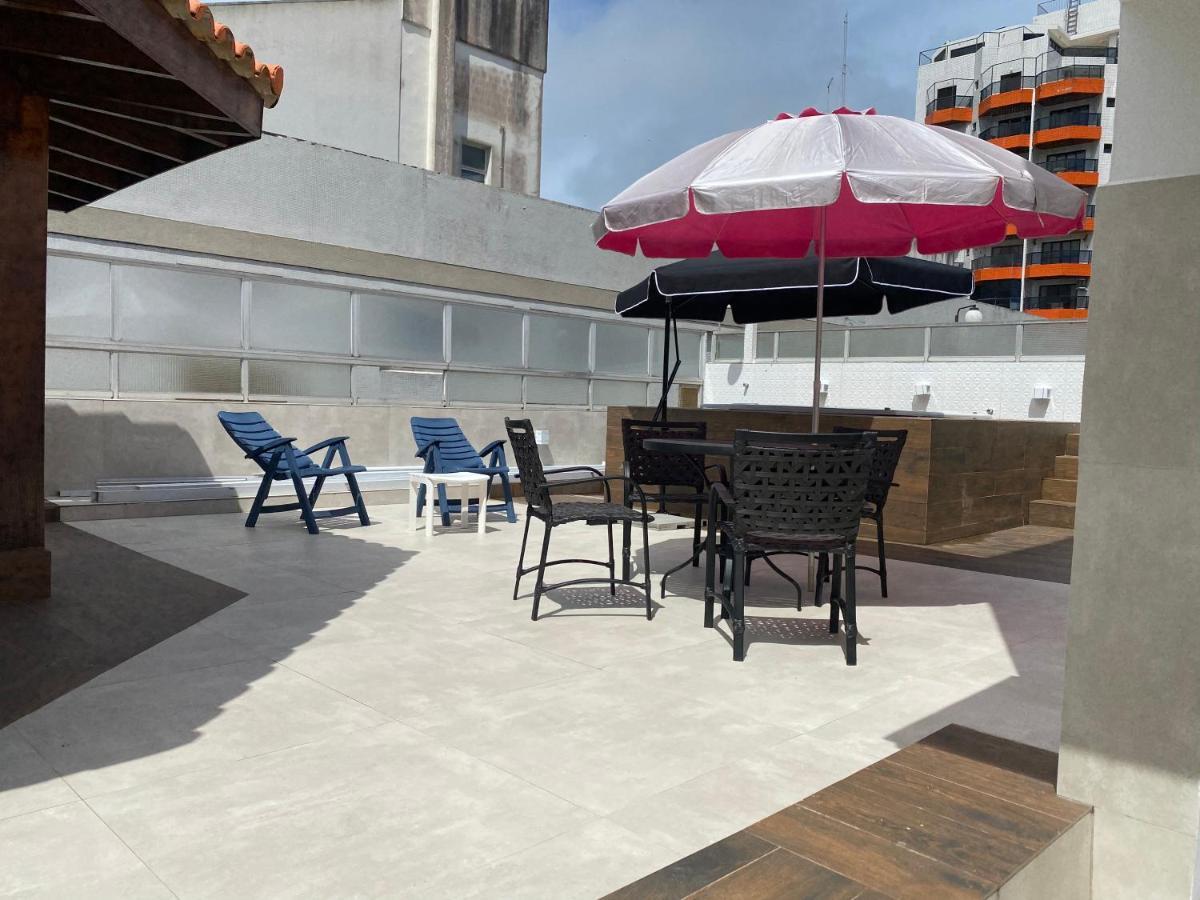 Cobertura Guaruja Apto Com Jacuzzi E Churrasqueira Zewnętrze zdjęcie