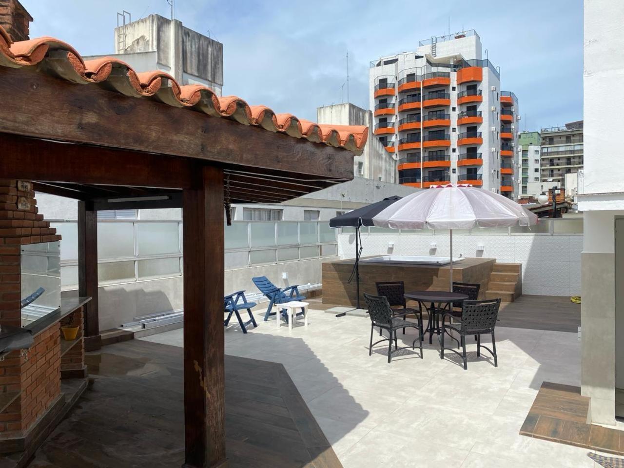Cobertura Guaruja Apto Com Jacuzzi E Churrasqueira Zewnętrze zdjęcie